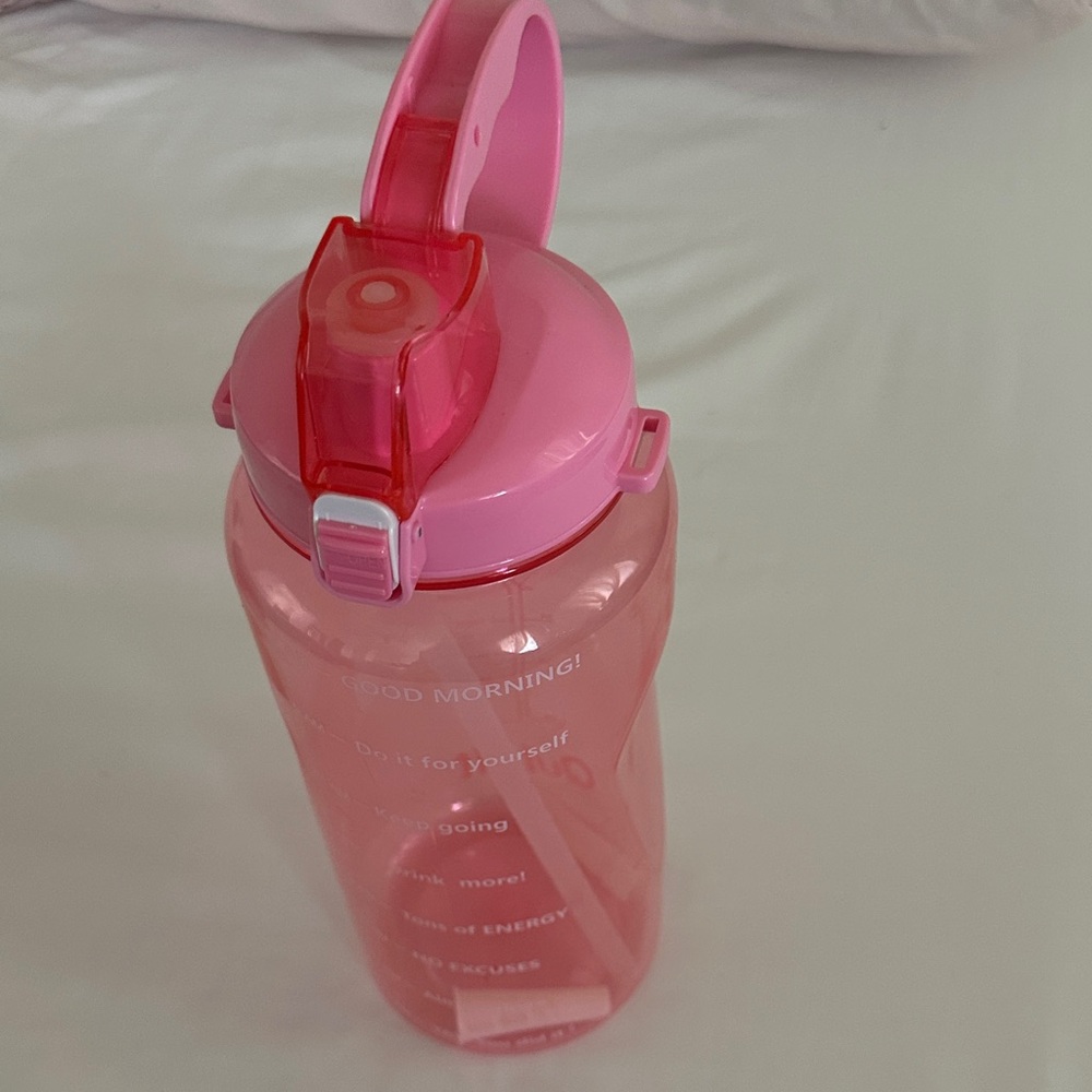 Pink Motivational Water Bottle 64oz